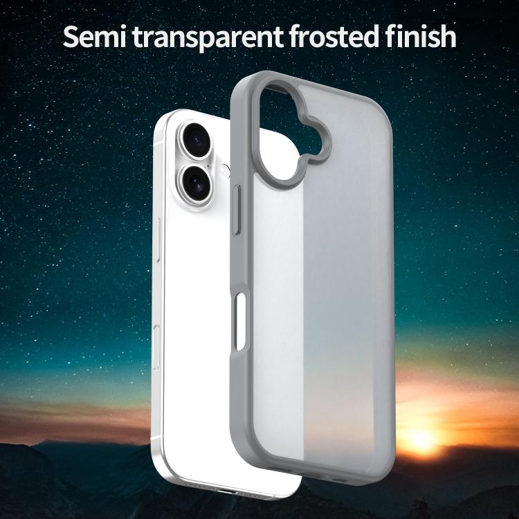 For iPhone 17 Fanying Series PC Hybrid TPU Translucent Frosted Phone Case