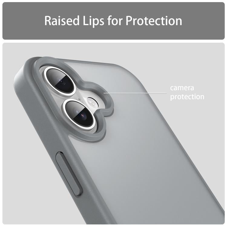 For iPhone 17 Fanying Series PC Hybrid TPU Translucent Frosted Phone Case