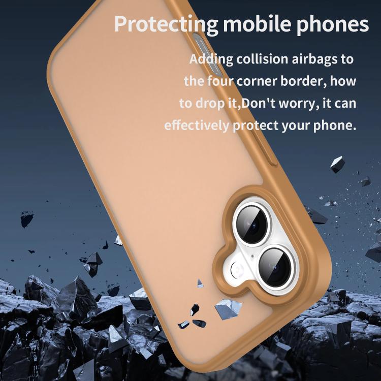 For iPhone 17 Fanying Series PC Hybrid TPU Translucent Frosted Phone Case