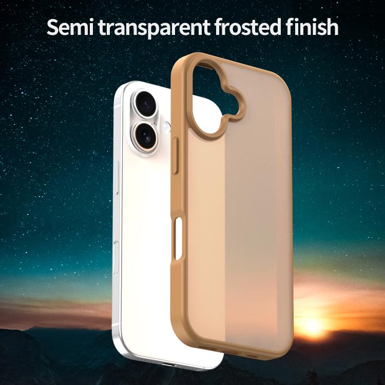 For iPhone 17 Fanying Series PC Hybrid TPU Translucent Frosted Phone Case