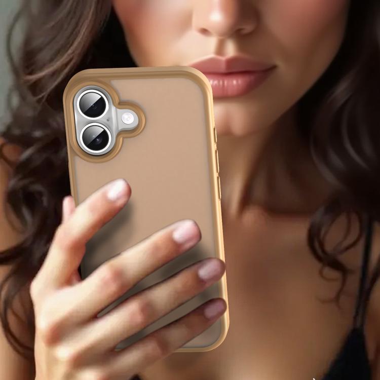 For iPhone 17 Fanying Series PC Hybrid TPU Translucent Frosted Phone Case