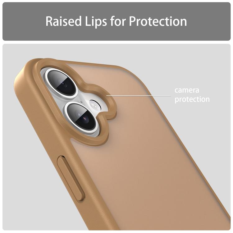For iPhone 17 Fanying Series PC Hybrid TPU Translucent Frosted Phone Case