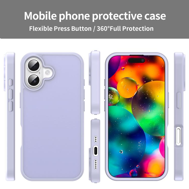 For iPhone 17 Fanying Series PC Hybrid TPU Translucent Frosted Phone Case