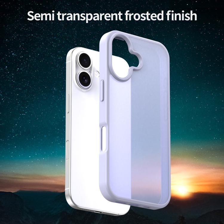 For iPhone 17 Fanying Series PC Hybrid TPU Translucent Frosted Phone Case
