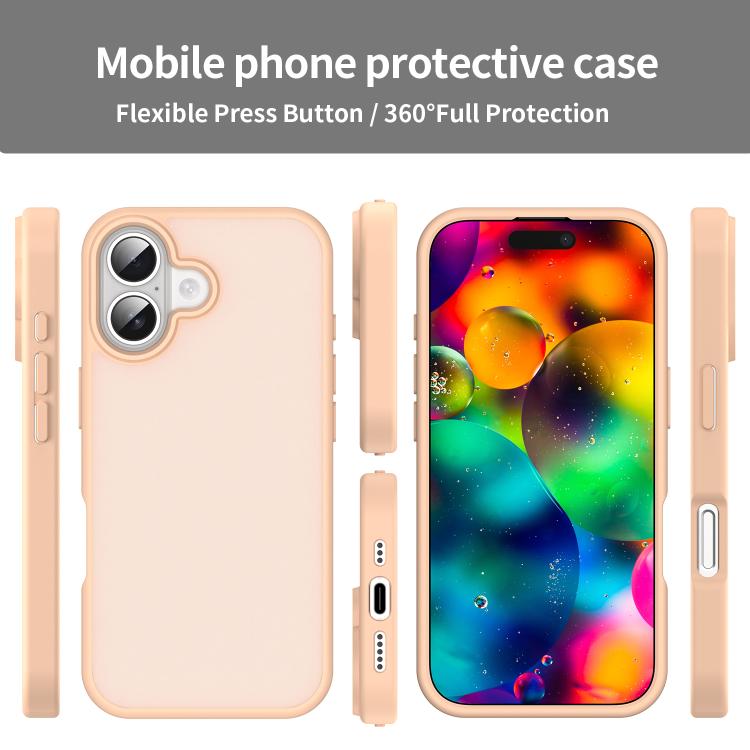 For iPhone 17 Fanying Series PC Hybrid TPU Translucent Frosted Phone Case