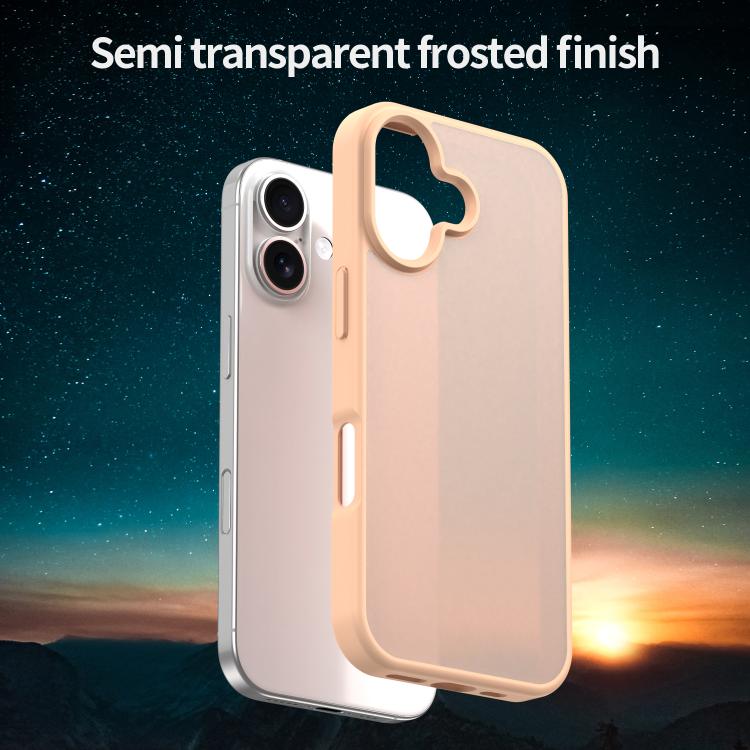 For iPhone 17 Fanying Series PC Hybrid TPU Translucent Frosted Phone Case