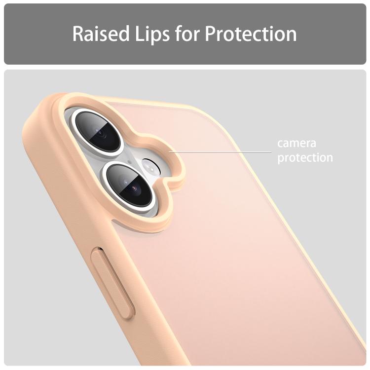 For iPhone 17 Fanying Series PC Hybrid TPU Translucent Frosted Phone Case