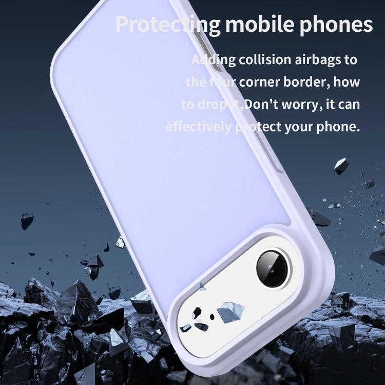 For iPhone Air Fanying Series PC Hybrid TPU Translucent Frosted Phone Case