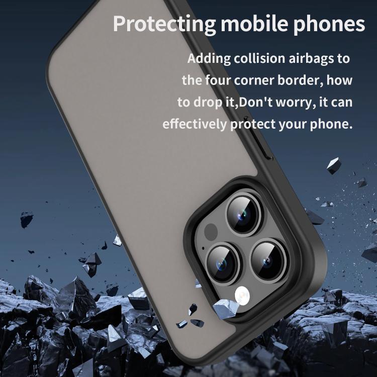 For iPhone 14 Pro Fanying Series PC Hybrid TPU Translucent Frosted Phone Case