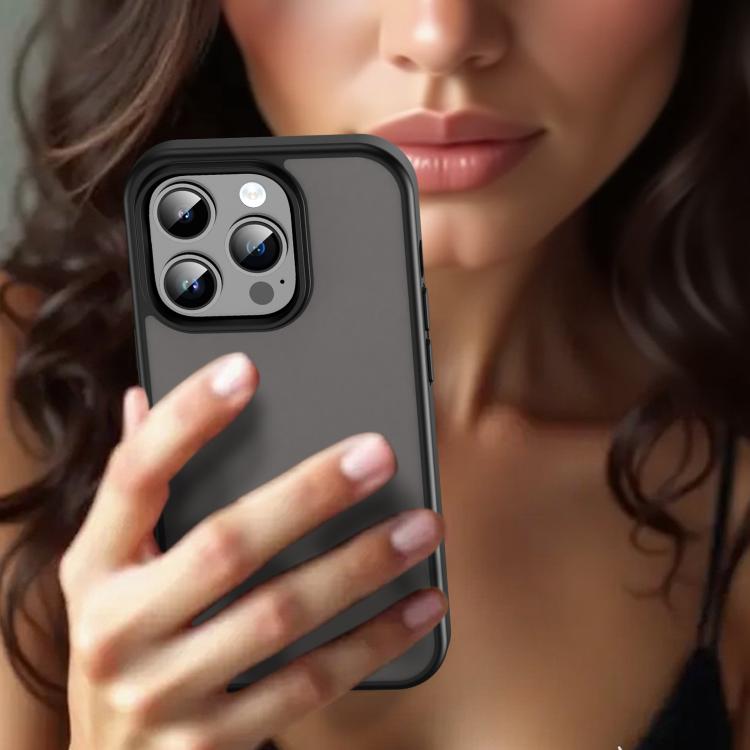For iPhone 14 Pro Fanying Series PC Hybrid TPU Translucent Frosted Phone Case