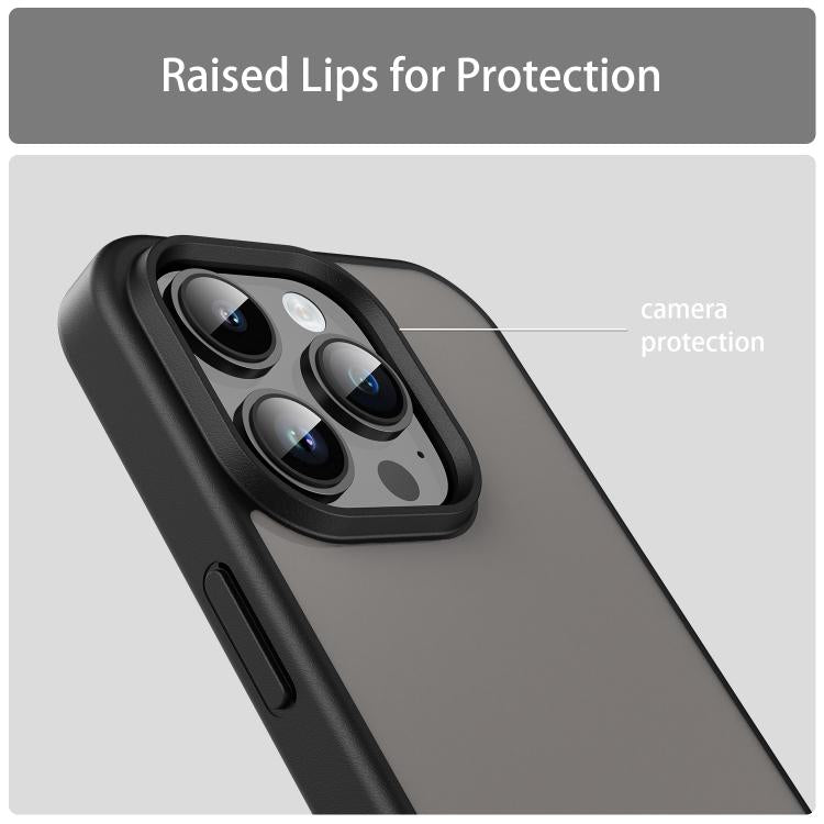 For iPhone 14 Pro Fanying Series PC Hybrid TPU Translucent Frosted Phone Case