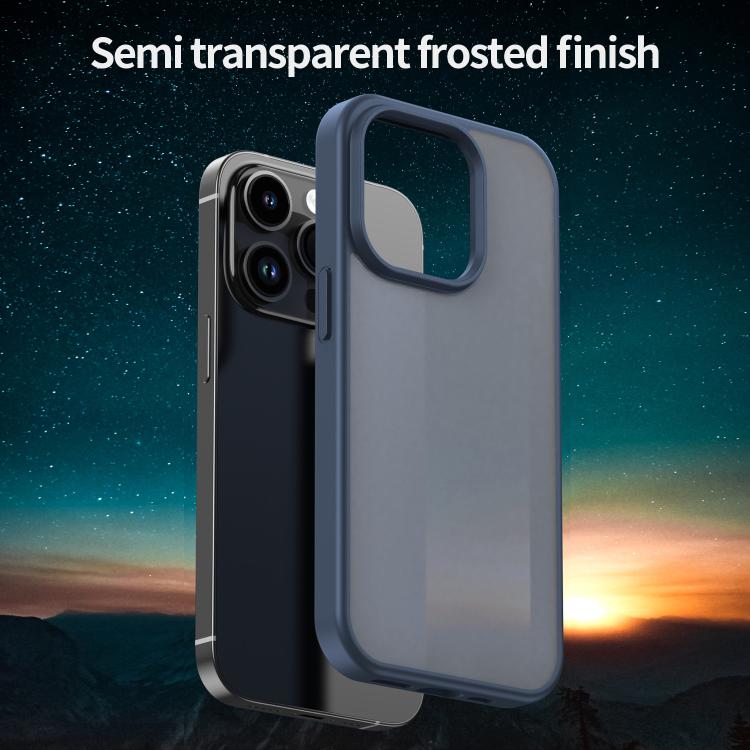For iPhone 14 Pro Fanying Series PC Hybrid TPU Translucent Frosted Phone Case