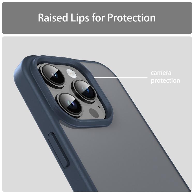 For iPhone 14 Pro Fanying Series PC Hybrid TPU Translucent Frosted Phone Case
