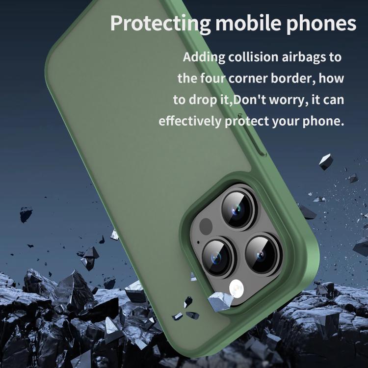 For iPhone 14 Pro Fanying Series PC Hybrid TPU Translucent Frosted Phone Case