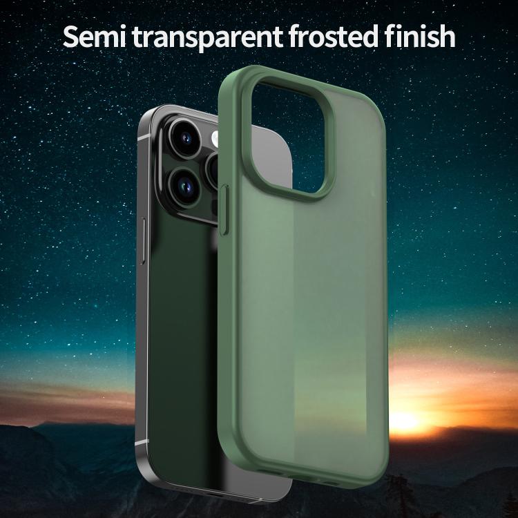 For iPhone 14 Pro Fanying Series PC Hybrid TPU Translucent Frosted Phone Case