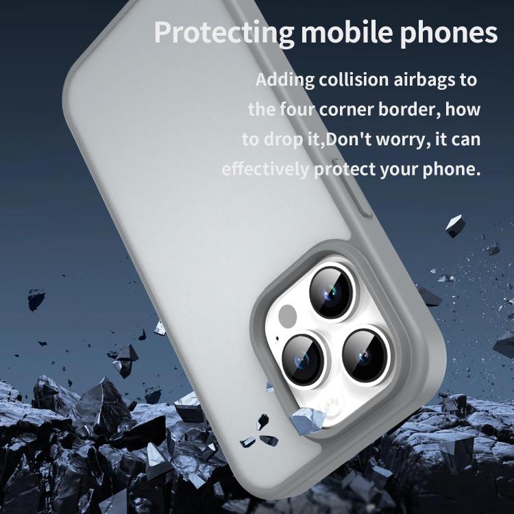For iPhone 14 Pro Fanying Series PC Hybrid TPU Translucent Frosted Phone Case