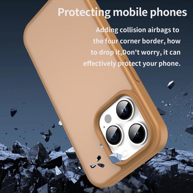 For iPhone 14 Pro Fanying Series PC Hybrid TPU Translucent Frosted Phone Case