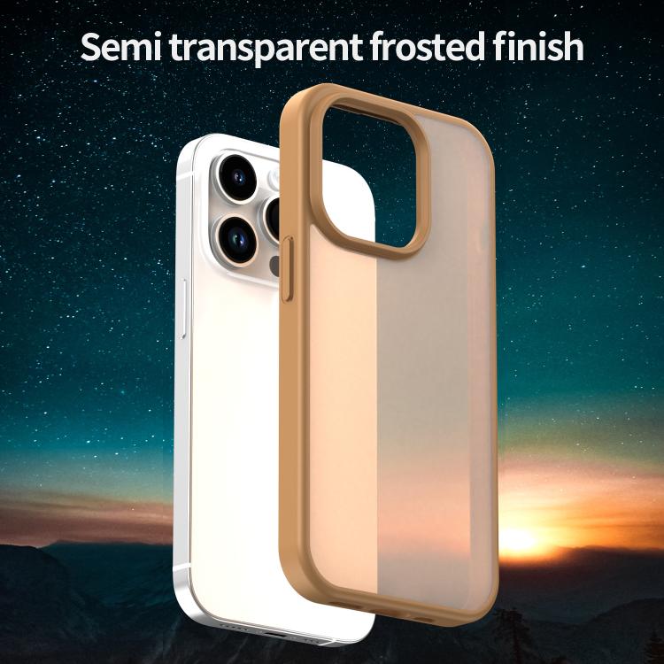 For iPhone 14 Pro Fanying Series PC Hybrid TPU Translucent Frosted Phone Case