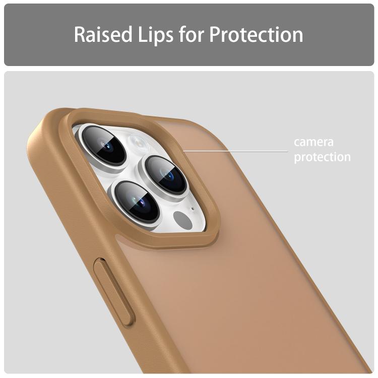 For iPhone 14 Pro Fanying Series PC Hybrid TPU Translucent Frosted Phone Case