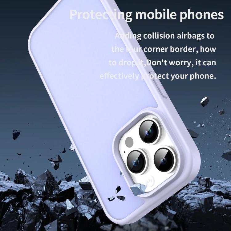 For iPhone 14 Pro Fanying Series PC Hybrid TPU Translucent Frosted Phone Case