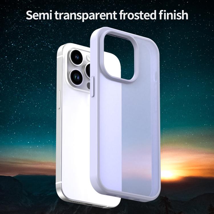 For iPhone 14 Pro Fanying Series PC Hybrid TPU Translucent Frosted Phone Case