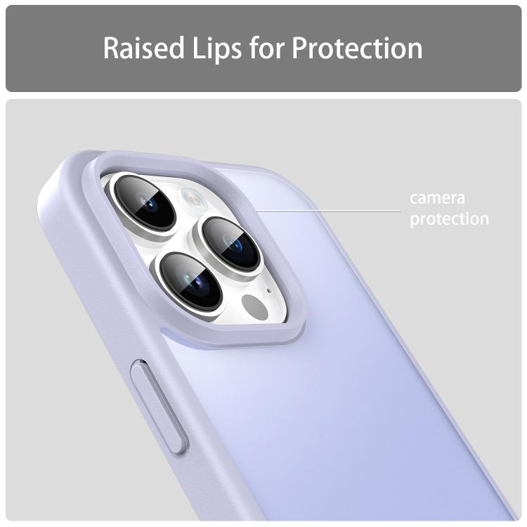 For iPhone 14 Pro Fanying Series PC Hybrid TPU Translucent Frosted Phone Case