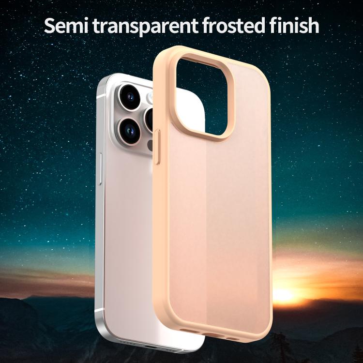 For iPhone 14 Pro Fanying Series PC Hybrid TPU Translucent Frosted Phone Case