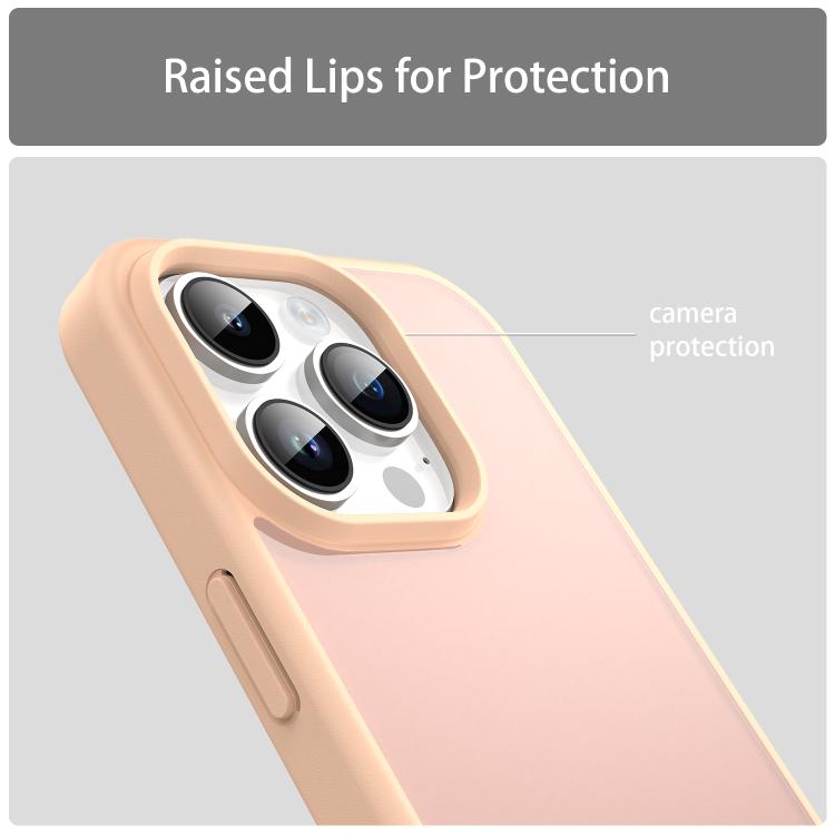 For iPhone 14 Pro Fanying Series PC Hybrid TPU Translucent Frosted Phone Case
