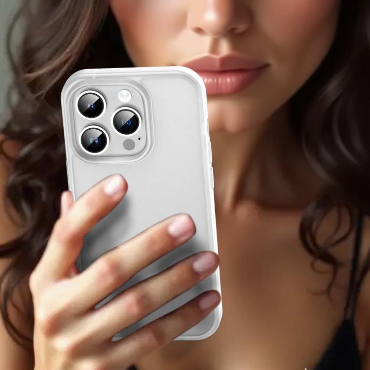 For iPhone 14 Pro Fanying Series PC Hybrid TPU Translucent Frosted Phone Case