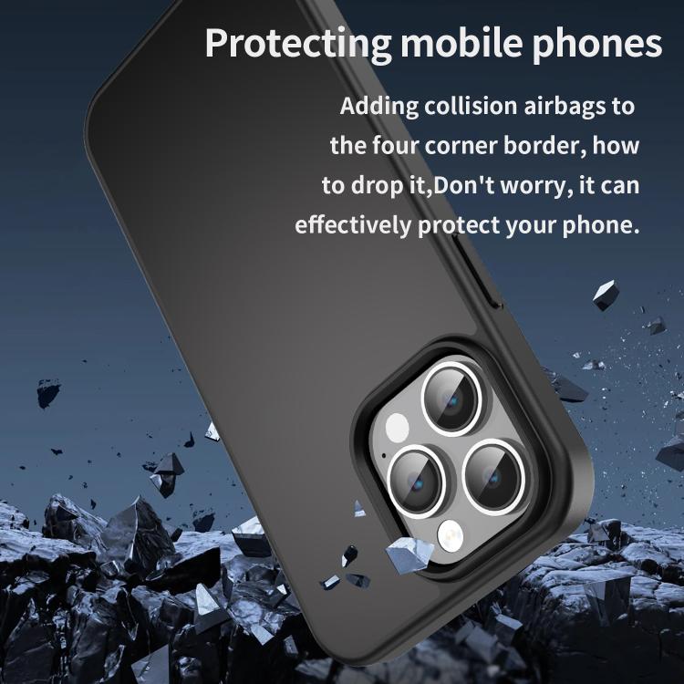 For iPhone 14 Pro Max Fanying Series PC Hybrid TPU Translucent Frosted Phone Case