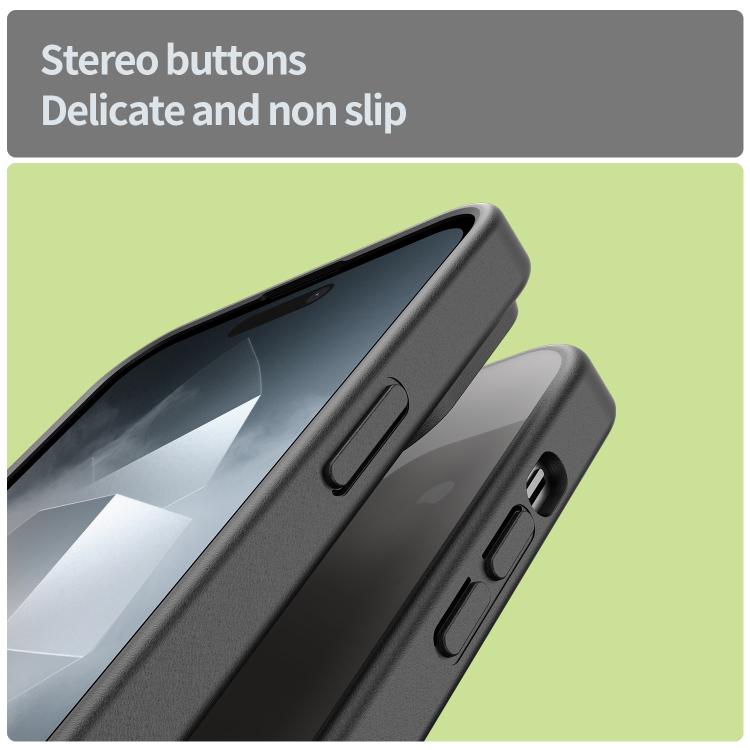 For iPhone 14 Pro Max Fanying Series PC Hybrid TPU Translucent Frosted Phone Case