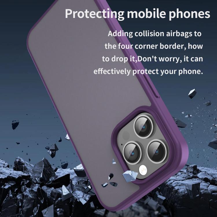 For iPhone 14 Pro Max Fanying Series PC Hybrid TPU Translucent Frosted Phone Case
