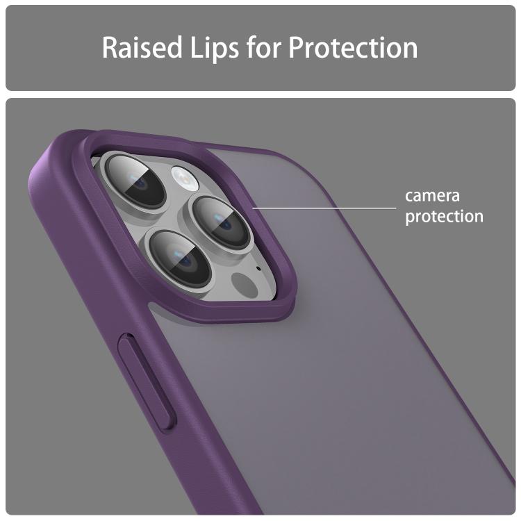 For iPhone 14 Pro Max Fanying Series PC Hybrid TPU Translucent Frosted Phone Case