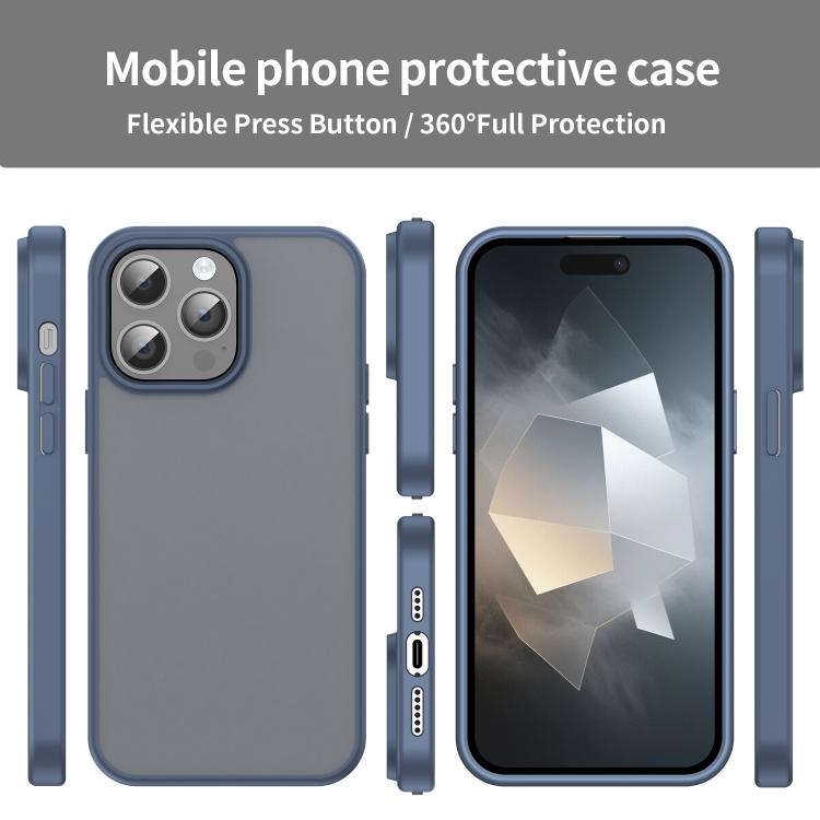 For iPhone 14 Pro Max Fanying Series PC Hybrid TPU Translucent Frosted Phone Case