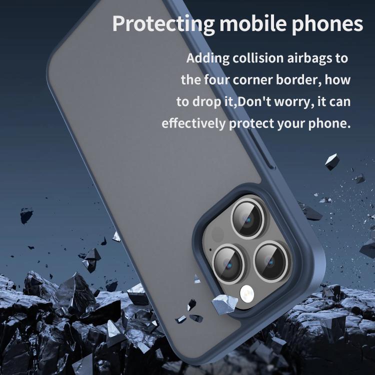 For iPhone 14 Pro Max Fanying Series PC Hybrid TPU Translucent Frosted Phone Case
