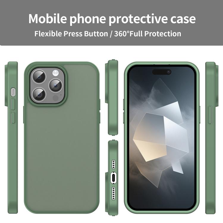 For iPhone 14 Pro Max Fanying Series PC Hybrid TPU Translucent Frosted Phone Case