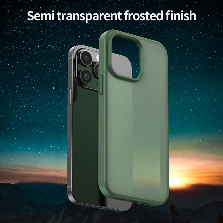 For iPhone 14 Pro Max Fanying Series PC Hybrid TPU Translucent Frosted Phone Case