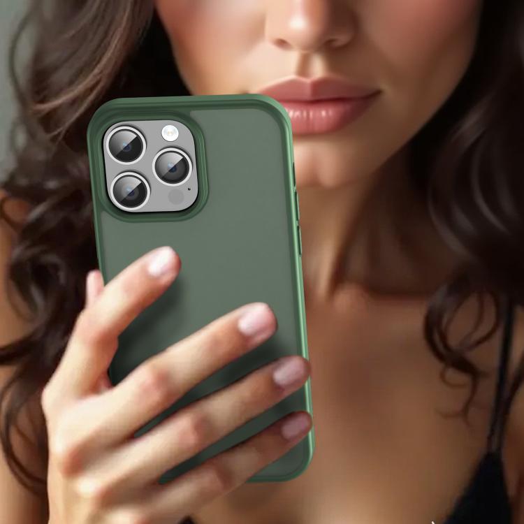 For iPhone 14 Pro Max Fanying Series PC Hybrid TPU Translucent Frosted Phone Case