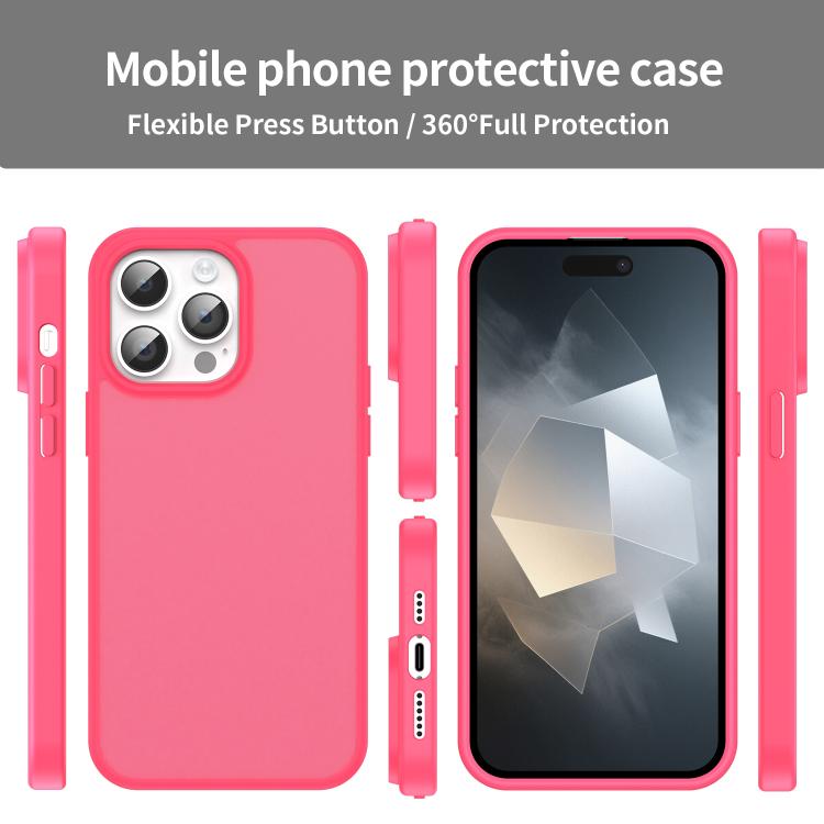 For iPhone 14 Pro Max Fanying Series PC Hybrid TPU Translucent Frosted Phone Case