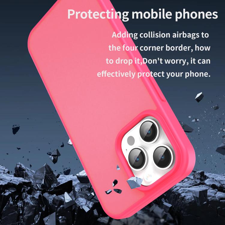 For iPhone 14 Pro Max Fanying Series PC Hybrid TPU Translucent Frosted Phone Case