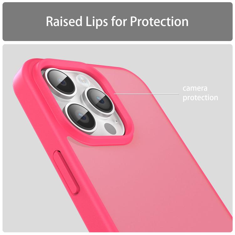 For iPhone 14 Pro Max Fanying Series PC Hybrid TPU Translucent Frosted Phone Case