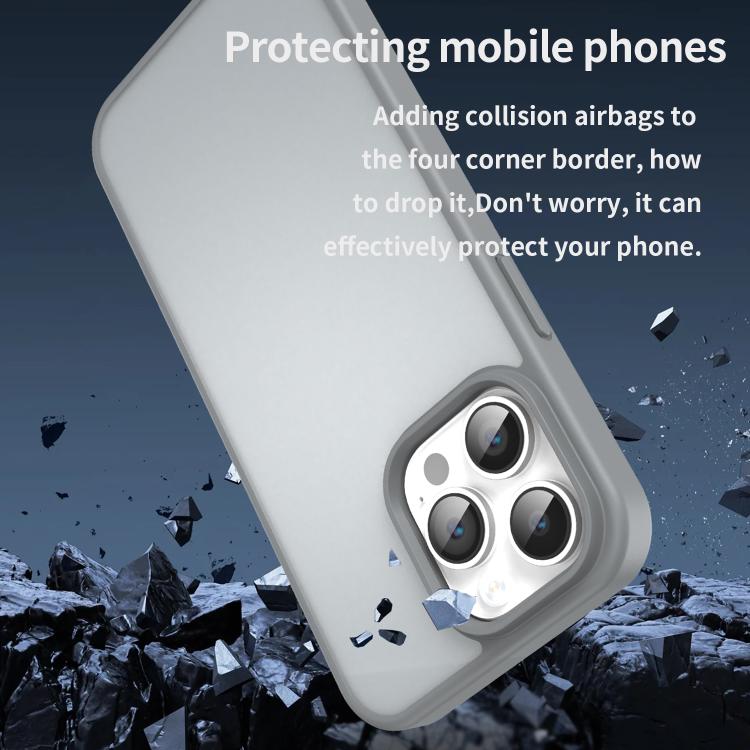 For iPhone 14 Pro Max Fanying Series PC Hybrid TPU Translucent Frosted Phone Case