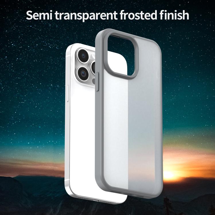 For iPhone 14 Pro Max Fanying Series PC Hybrid TPU Translucent Frosted Phone Case