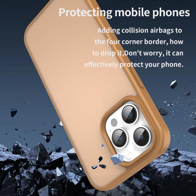 For iPhone 14 Pro Max Fanying Series PC Hybrid TPU Translucent Frosted Phone Case