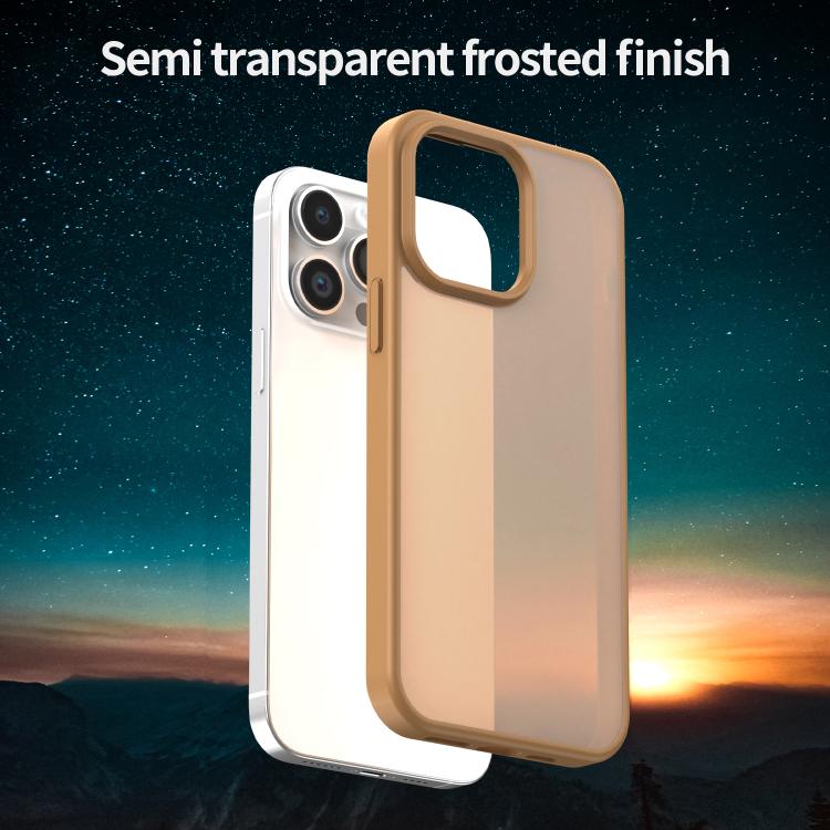 For iPhone 14 Pro Max Fanying Series PC Hybrid TPU Translucent Frosted Phone Case