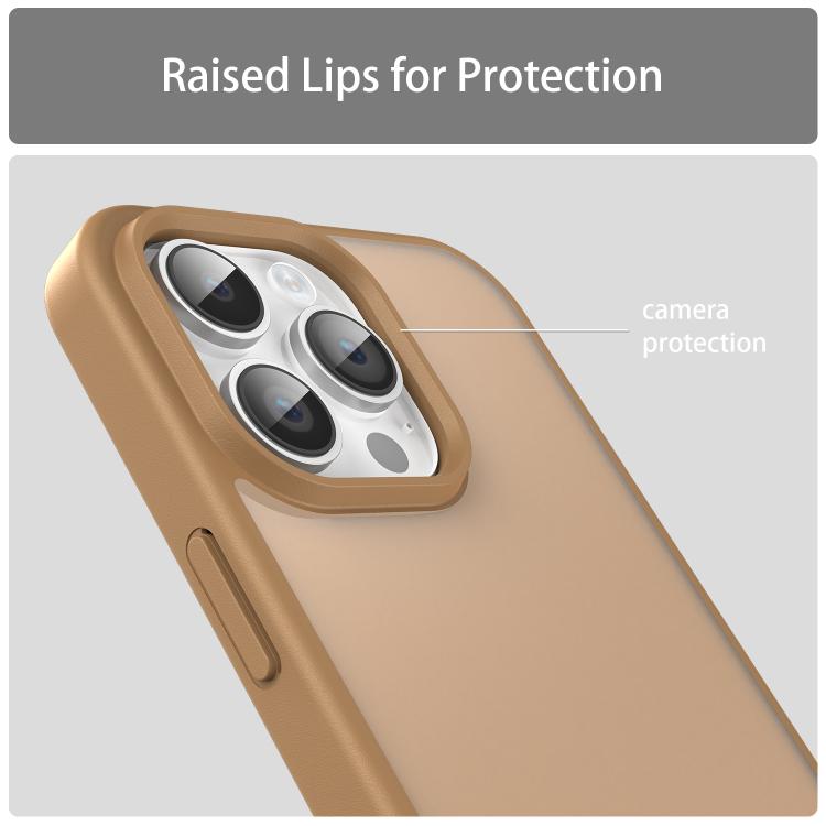 For iPhone 14 Pro Max Fanying Series PC Hybrid TPU Translucent Frosted Phone Case