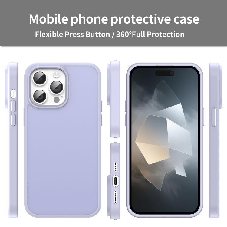 For iPhone 14 Pro Max Fanying Series PC Hybrid TPU Translucent Frosted Phone Case