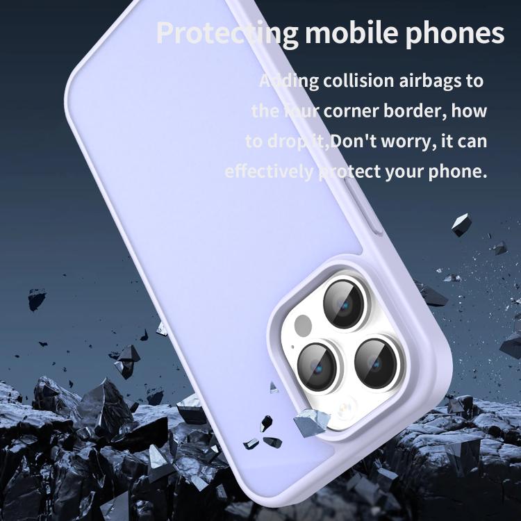For iPhone 14 Pro Max Fanying Series PC Hybrid TPU Translucent Frosted Phone Case