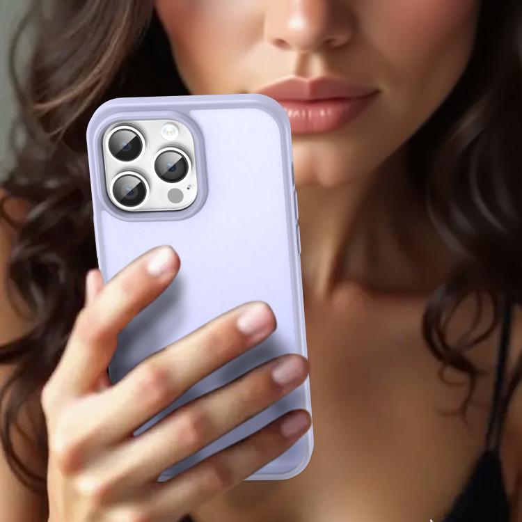 For iPhone 14 Pro Max Fanying Series PC Hybrid TPU Translucent Frosted Phone Case