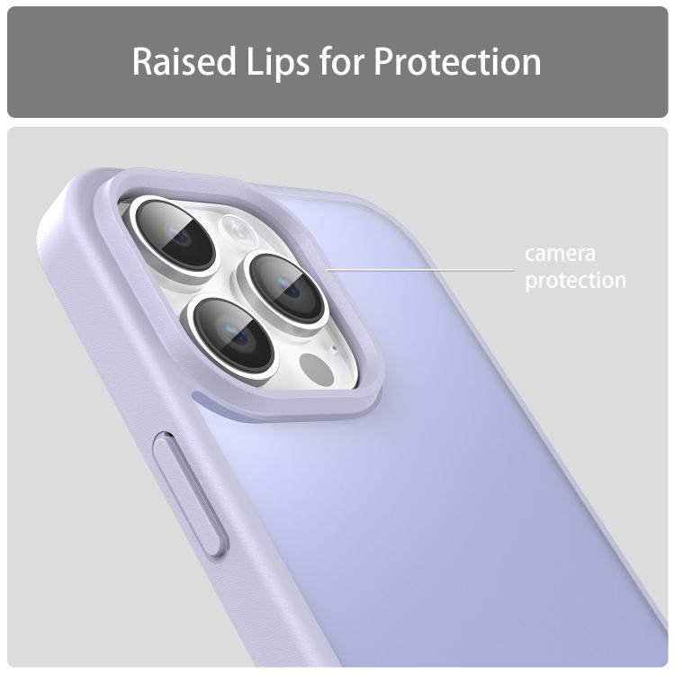 For iPhone 14 Pro Max Fanying Series PC Hybrid TPU Translucent Frosted Phone Case